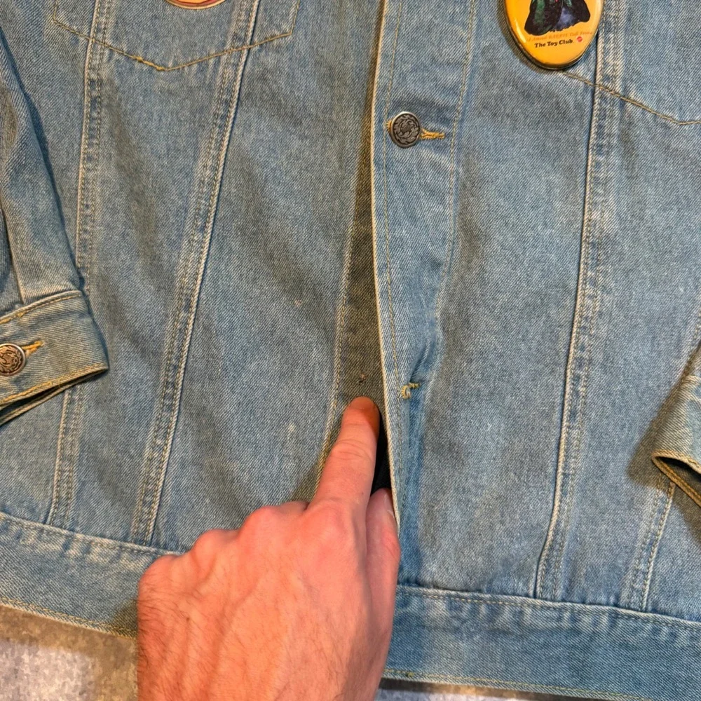 Vintage Jerry Leigh Barbie Denim Jacket 1995 Mattel Blue Jean Jacket Large L‎